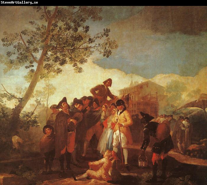 Francisco de Goya Blind Man Playing the Guitar